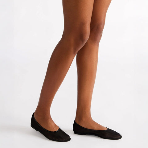 נעלי סירה שטוחות MEADOW-M בשחור שקוף