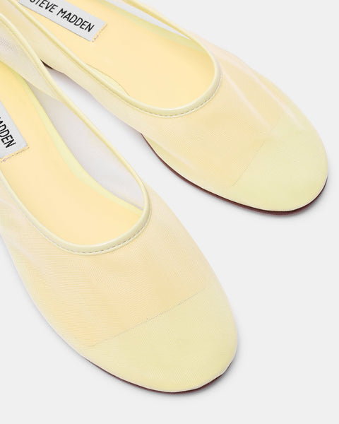 סטיב מאד - נעלי סירה שטוחות MEADOW-M בצהוב שקוף