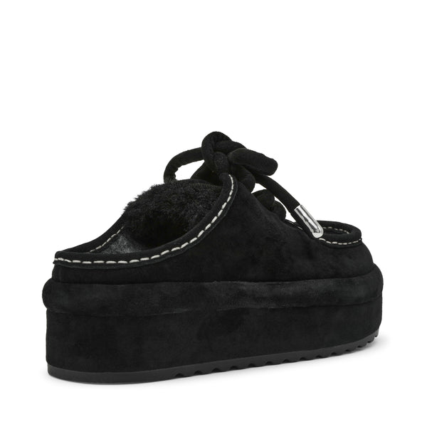 סטיב מאד - כפכפי מוקסין לנשים MELVILLE בשחור