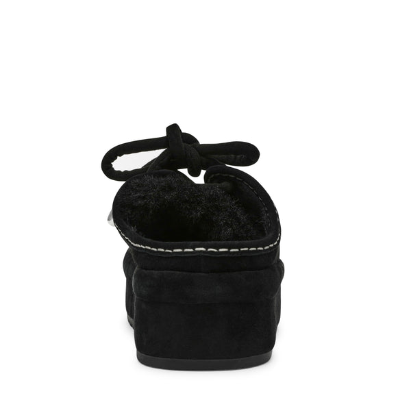 סטיב מאד - כפכפי מוקסין לנשים MELVILLE בשחור