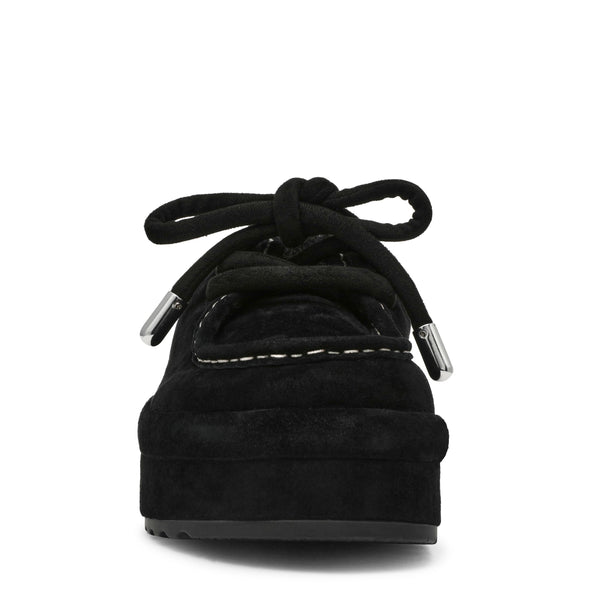 סטיב מאד - כפכפי מוקסין לנשים MELVILLE בשחור