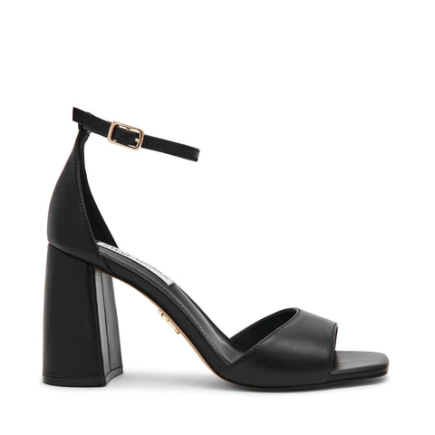 סנדלי עקב עור MISSTY בשחור