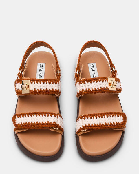 סטיב מאד - סנדלים לנשים MONA-M באבן חום