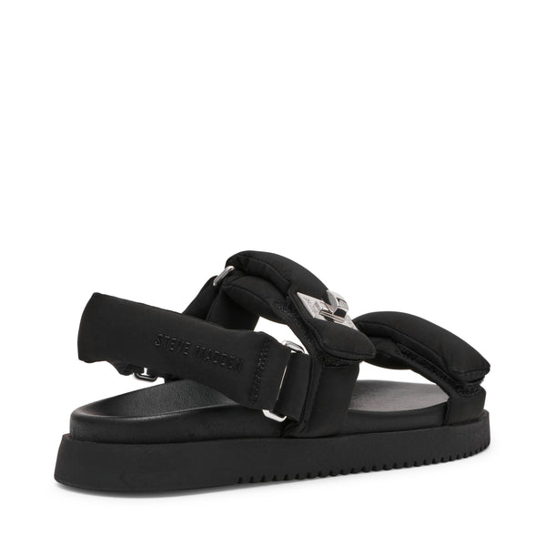 סטיב מאד - סנדלים שטוחים לנשים MONAT בשחור