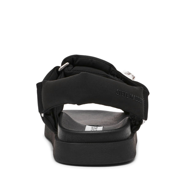 סטיב מאד - סנדלים שטוחים לנשים MONAT בשחור