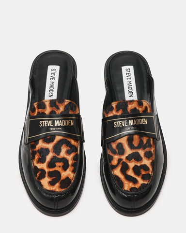 כפכפי מיולז מעור לנשים MOXXIE-L במנומר