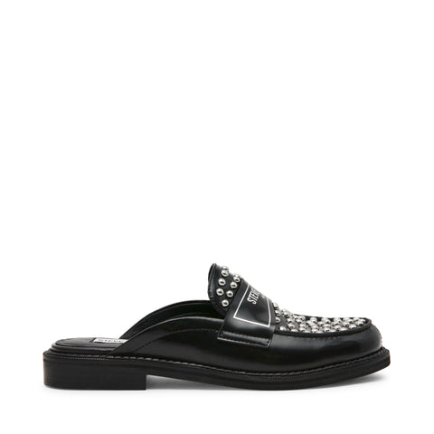 כפכפי מיולז מעור לנשים MOXXIE-S בשחור כסוף