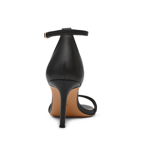 סטיב מאד - סנדלי עקב מעור NEVINA בשחור