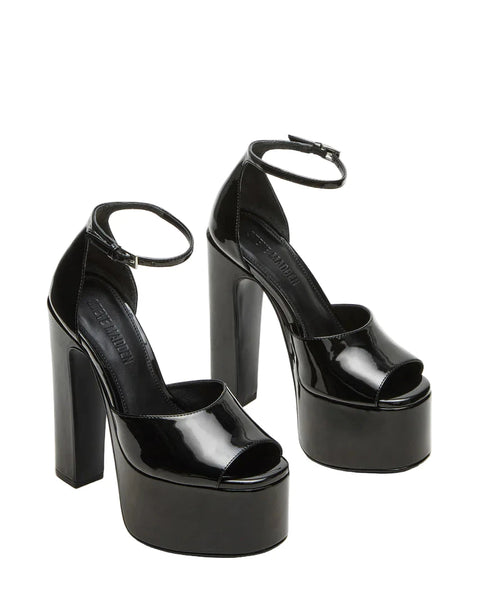 סטיב מאד - סנדלי עקב פלטפורמה NIGHTFALL בשחור