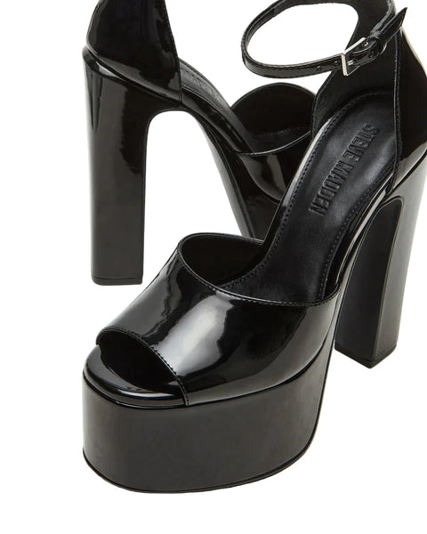 סטיב מאד - סנדלי עקב פלטפורמה NIGHTFALL בשחור