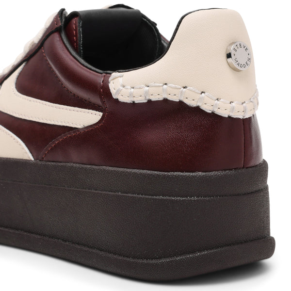 סטיב מאד - סניקרס עור לנשים OFF-TRACK בבורדו