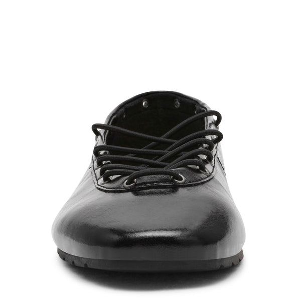 סטיב מאד - נעלי בלירנה מעור POINTE בשחור