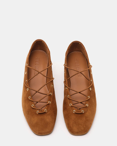 נעלי בלרינה מזמש POINTE בקאמל