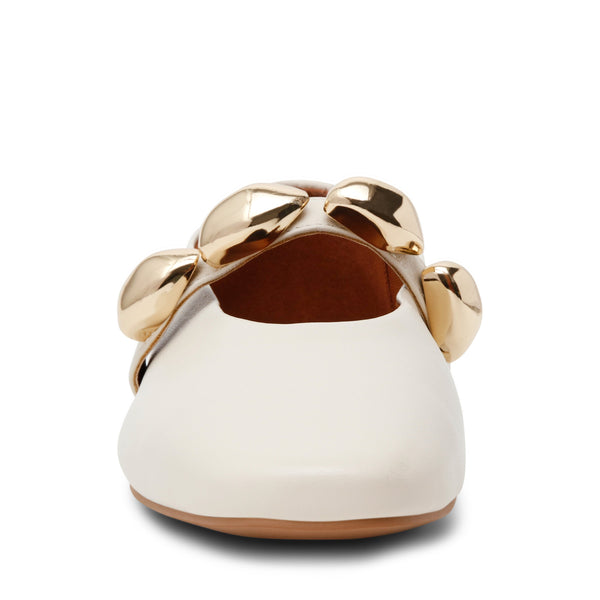 סטיב מאד - נעלי סירה שטוחות מעור POPPIN באבן