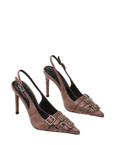 נעלי עקב סירה RIVVY באפור