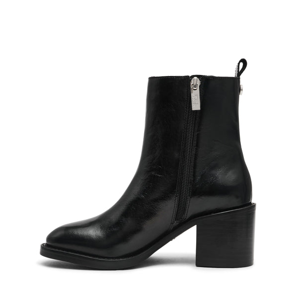 סטיב מאד - מגפוני עקב מעור SLENDER בשחור