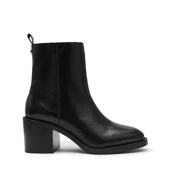 סטיב מאד - מגפוני עקב מעור SLENDER בשחור