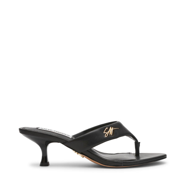 סטיב מאד - כפכפי אצבע עקב מעור SOUNDVIEW בשחור