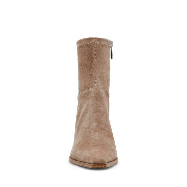 סטיב מאד - מגפוני עקב לנשים STASIA באפור בז'