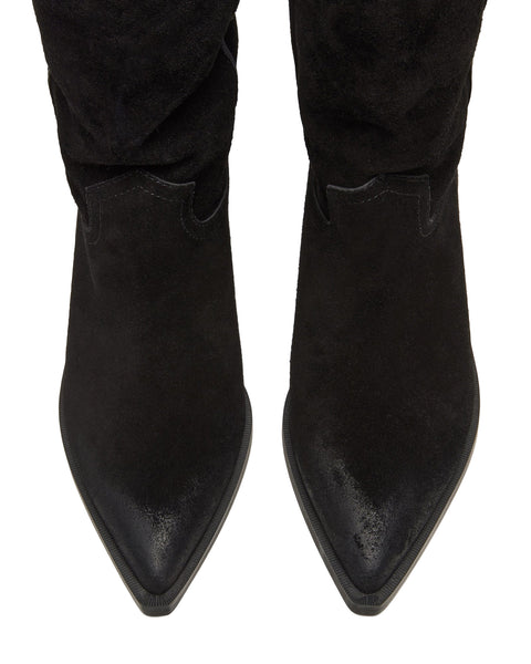 סטיב מאד - מגפי בוקרים מזמש לנשים STETSON בשחור