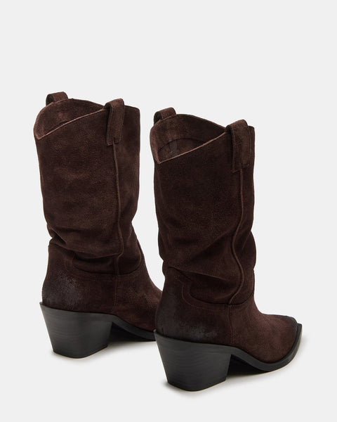 סטיב מאד - מגפי בוקרים מזמש לנשים STETSON בחום