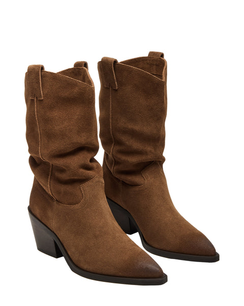 סטיב מאד - מגפי בוקרים מזמש לנשים STETSON בקאמל