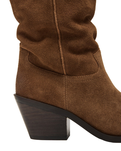 סטיב מאד - מגפי בוקרים מזמש לנשים STETSON בקאמל