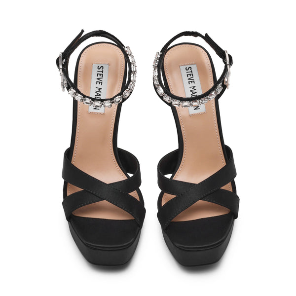 סטיב מאד - סנדלי עקב פלטפורמה SUNLIT בשחור