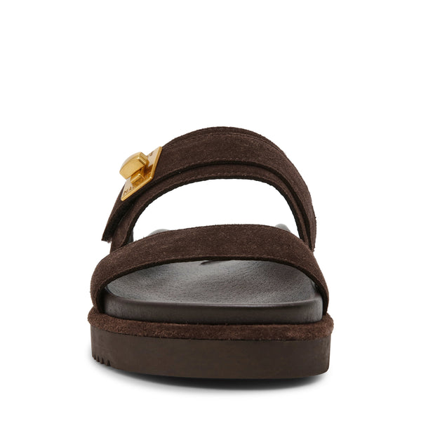 סטיב מאד - כפכפים שטוחים מזמש לנשים TAKE-TWO בחום