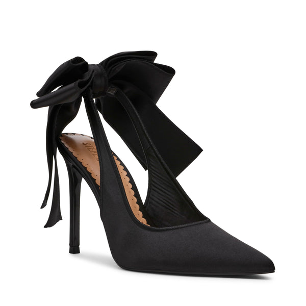 סטיב מאד - נעלי עקב סירה TEACUP בשחור