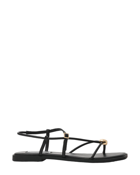 סטיב מאד - סנדלים שטוחים לנשים TIKI בשחור