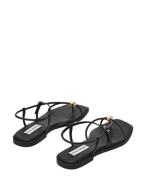 סטיב מאד - סנדלים שטוחים לנשים TIKI בשחור