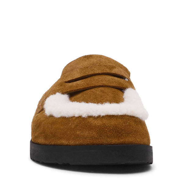 סטיב מאד - כפכפי מיולז שטוחים מזמש TOMLIN בקאמל