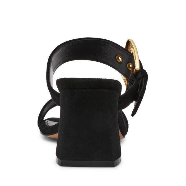 סטיב מאד - כפכפי עקב זמש TORIANN בשחור