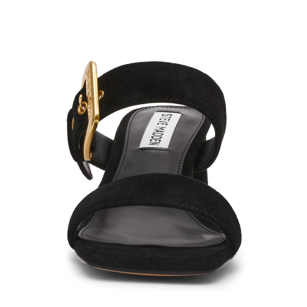 סטיב מאד - כפכפי עקב זמש TORIANN בשחור