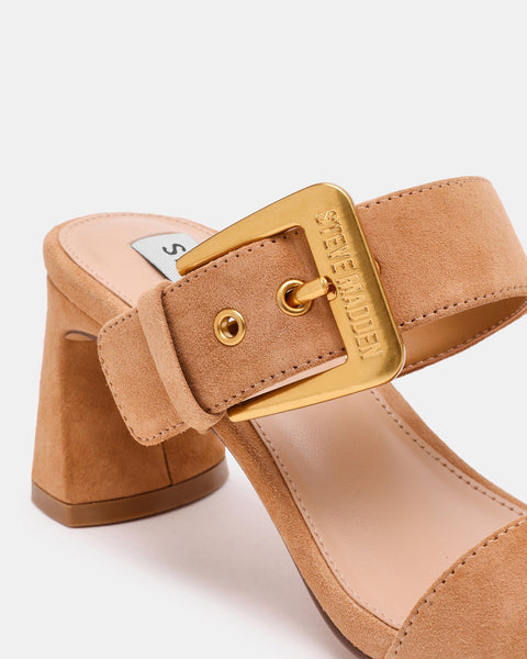 סטיב מאד - כפכפי עקב זמש TORIANN בקאמל