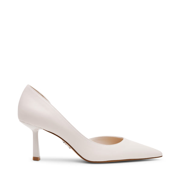 סטיב מאד - נעלי עקב סירה מעור VENA בלבן פנינה