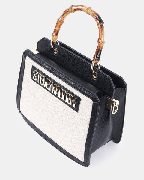 סטיב מאד - תיק צד לנשים BFLORENS בשחור קרם