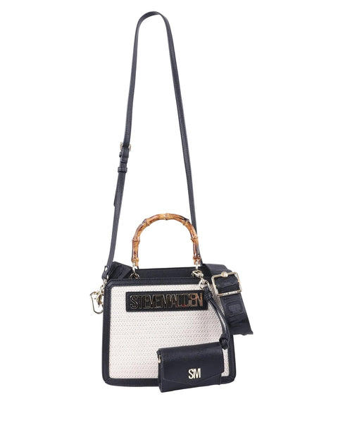 סטיב מאד - תיק צד לנשים BFLORENS בשחור קרם