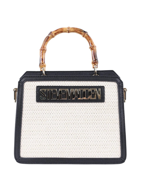 סטיב מאד - תיק צד לנשים BFLORENS בשחור קרם