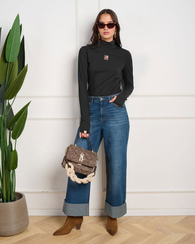 חולצת גולף לנשים CIAO בשחור