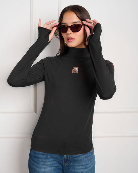 סטיב מאד - חולצת גולף לנשים CIAO בשחור