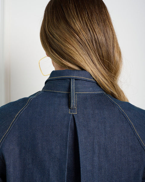 סטיב מאד - חולצת ג'ינס לנשים TESSIE בכחול כהה