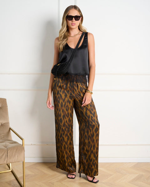 סטיב מאד - גופיית סאטן CORALINE בשחור