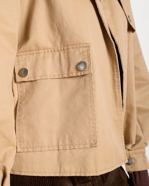 סטיב מאד - ג'קט טרנץ' קרופ LUISA בקאמל