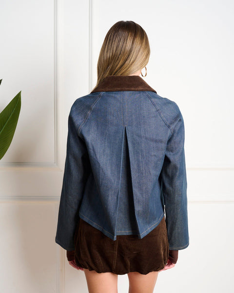 סטיב מאד - ג'קט ג'ינס לנשים JUSTINA-J בכחול ג'ינס