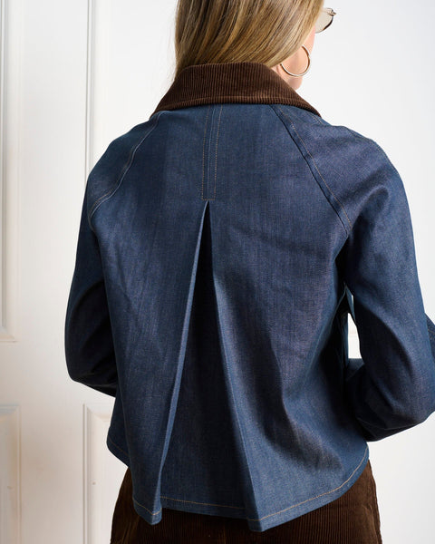 סטיב מאד - ג'קט ג'ינס לנשים JUSTINA-J בכחול ג'ינס