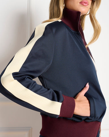 ג'קט ספורטיבי לנשים DAISY-J בכחול משולב