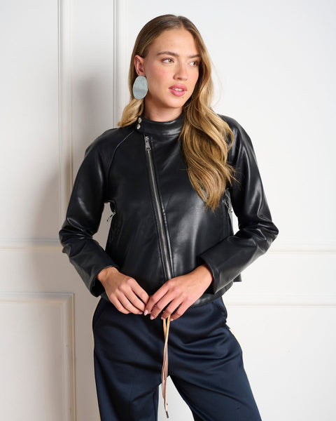 סטיב מאד - ג'קט דמוי עור לנשים JETT-J בשחור