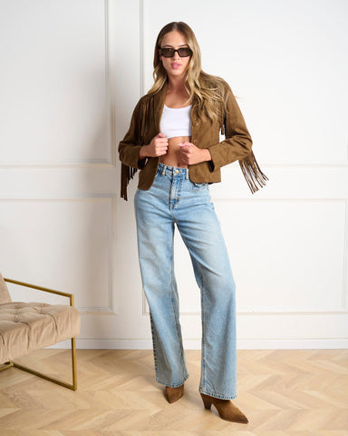 ג'קט פרנזים לנשים DALLAS בחום